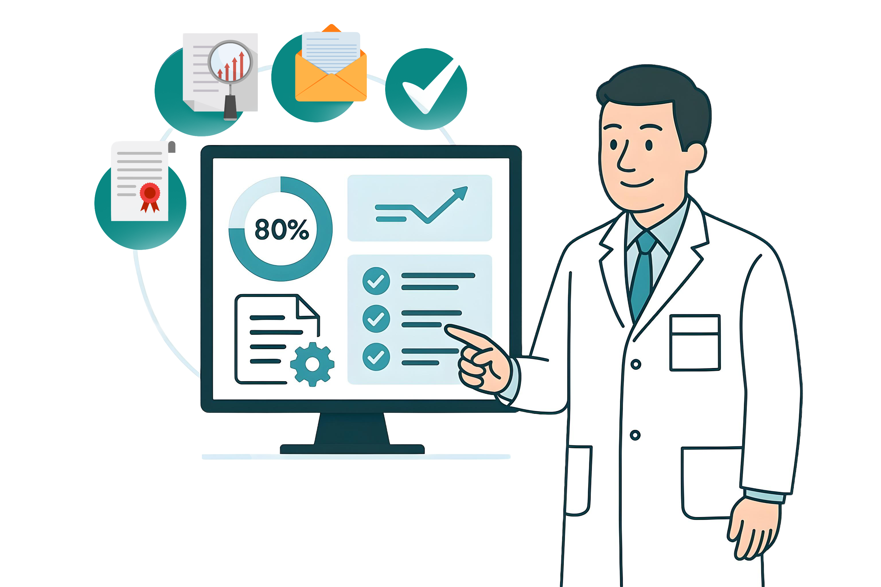 Healthcare professional using AccrediGo platform